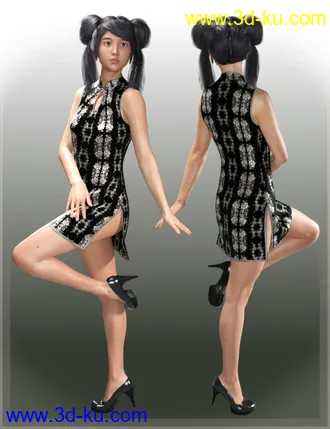 3D打印模型dForce East Wind Outfit for Genesis 8 Female(s)的图片