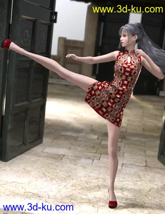 3D打印模型dForce East Wind Outfit for Genesis 8 Female(s)的图片