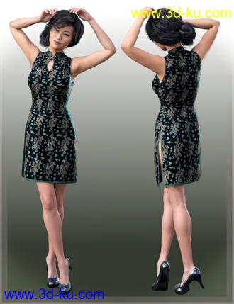 3D打印模型dForce East Wind Outfit for Genesis 8 Female(s)的图片