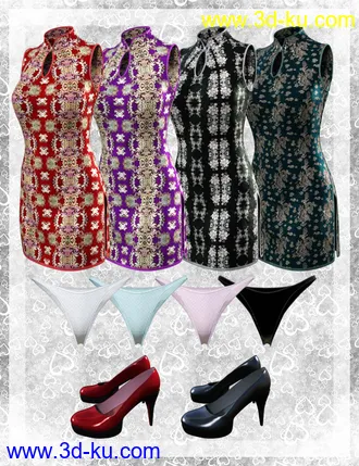 3D打印模型dForce East Wind Outfit for Genesis 8 Female(s)的图片