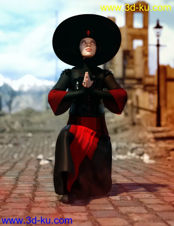 dForce Emissary Outfit for Genesis Females模型的图片4