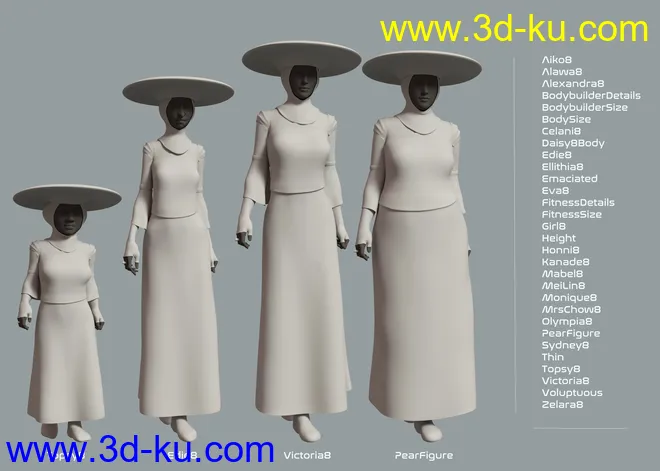 dForce Emissary Outfit for Genesis Females模型的图片5