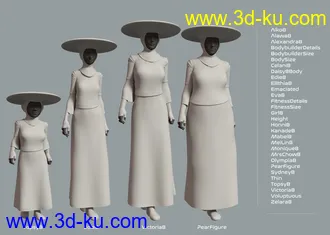 3D打印模型dForce Emissary Outfit for Genesis Females的图片