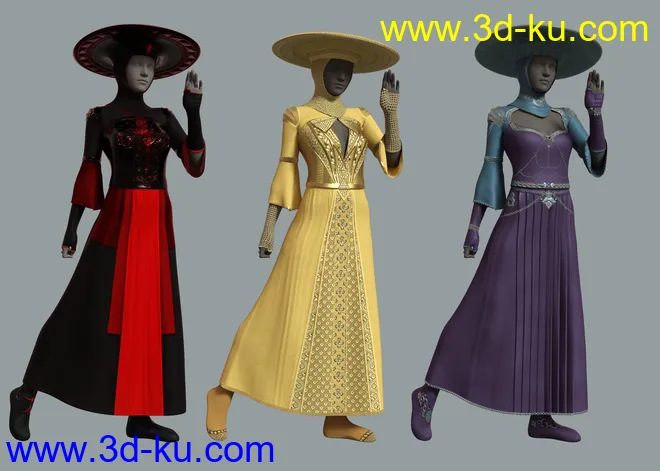 dForce Emissary Outfit for Genesis Females模型的图片6