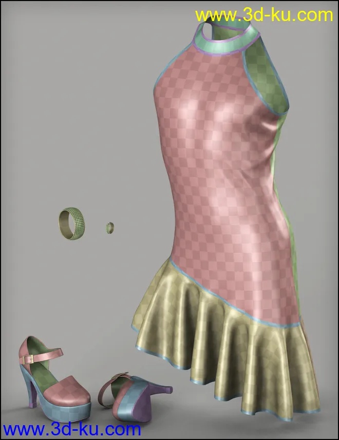 dForce Eveningwear for Genesis 8 Male(s)模型的图片6