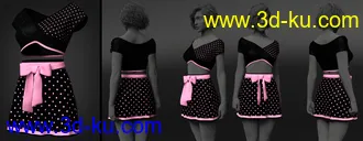 3D打印模型dForce Exes and Bows Outfit for Genesis 8 Female(s)的图片