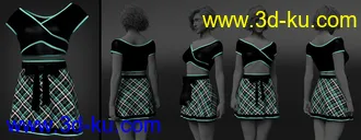 3D打印模型dForce Exes and Bows Outfit for Genesis 8 Female(s)的图片