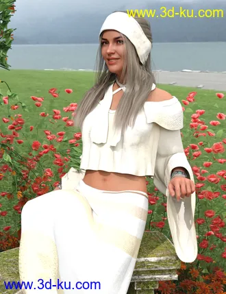 3D打印模型dForce Flower Girl Outfit for Genesis 8 Females的图片