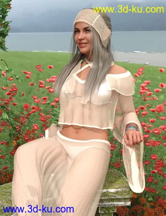 3D打印模型dForce Flower Girl Outfit for Genesis 8 Females的图片
