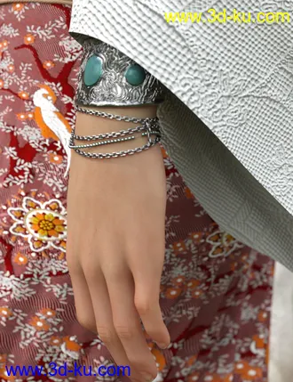 3D打印模型dForce Flower Girl Outfit for Genesis 8 Females的图片