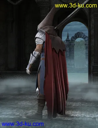 3D打印模型dForce Forlorn Swordsman Outfit for Genesis 8 and 8.1 Males的图片