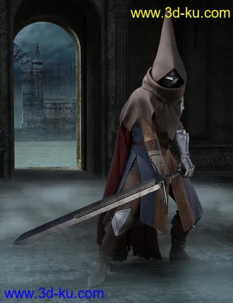 3D打印模型dForce Forlorn Swordsman Outfit for Genesis 8 and 8.1 Males的图片