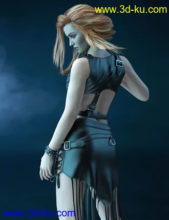3D打印模型dForce Gothic Style Outfit V1 for Genesis 8 Females的图片