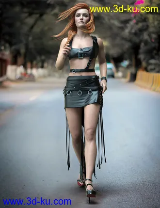 3D打印模型dForce Gothic Style Outfit V1 for Genesis 8 Females的图片