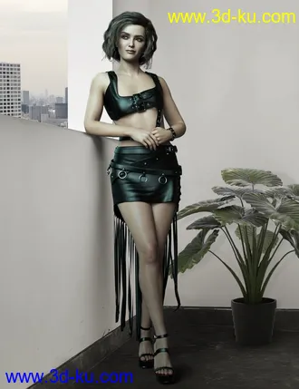 3D打印模型dForce Gothic Style Outfit V1 for Genesis 8 Females的图片