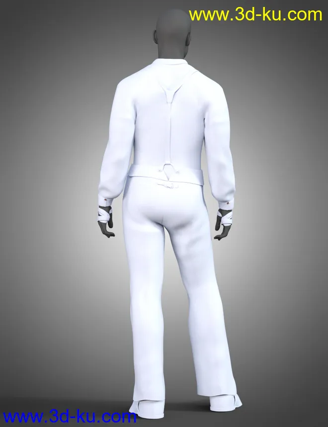 dForce Grit Outfit for Genesis 8 Males模型的图片2