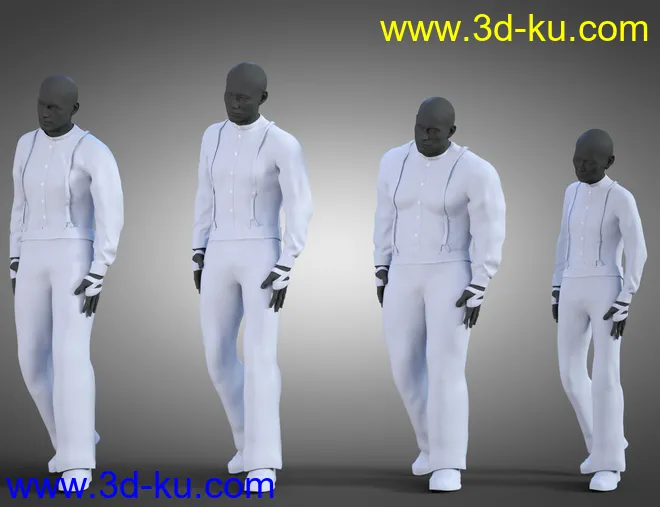 dForce Grit Outfit for Genesis 8 Males模型的图片3