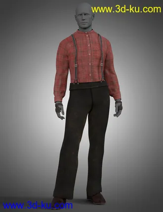 3D打印模型dForce Grit Outfit for Genesis 8 Males的图片