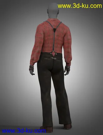 3D打印模型dForce Grit Outfit for Genesis 8 Males的图片