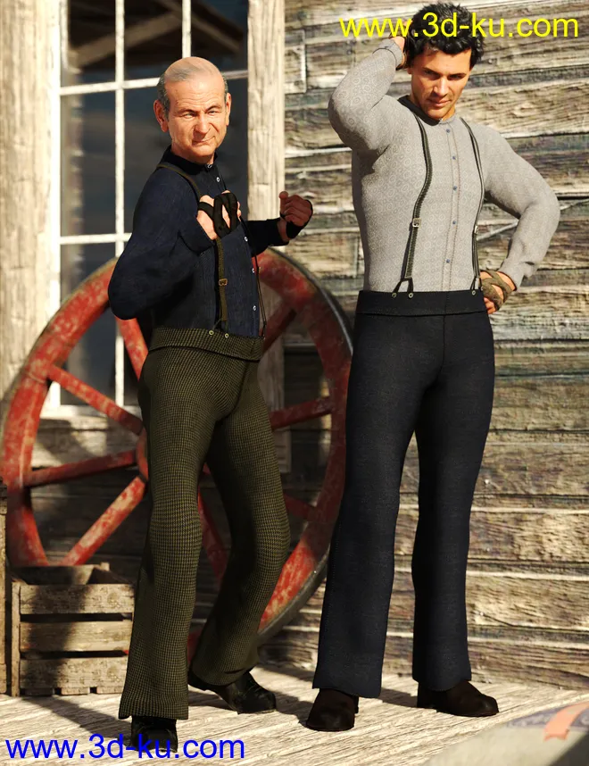 dForce Grit Outfit Textures模型的图片1