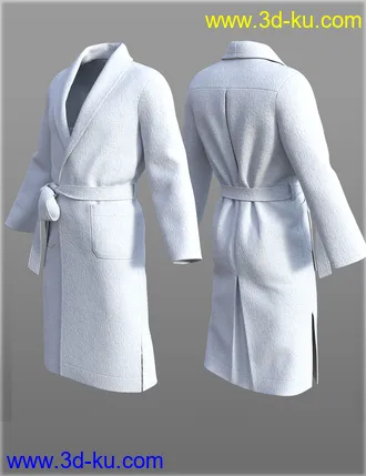 3D打印模型dForce H&C Bathrobe for Genesis 8 Male(s)的图片