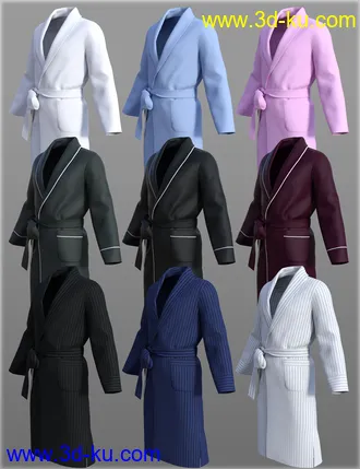 3D打印模型dForce H&C Bathrobe for Genesis 8 Male(s)的图片