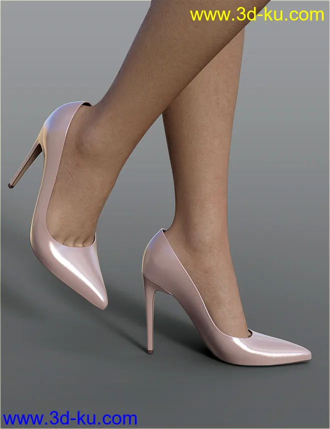 dForce H&C Belted Office Dress Outfit for Genesis 8 Female(s)模型的图片8