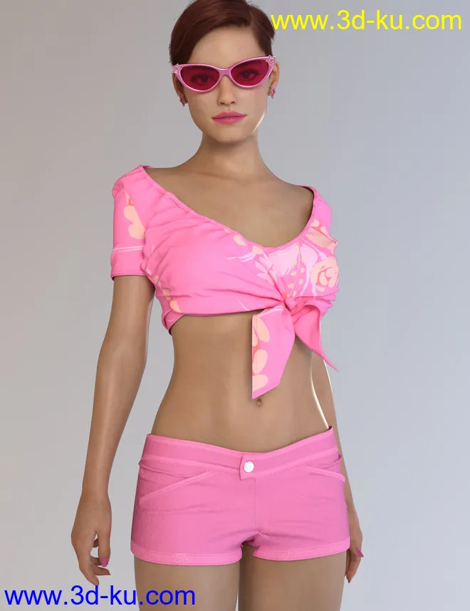 dForce Heidi Outfit for Genesis 8 and 8.1 Females模型的图片1