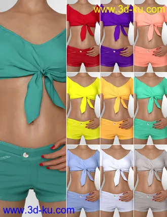 3D打印模型dForce Heidi Outfit for Genesis 8 and 8.1 Females的图片