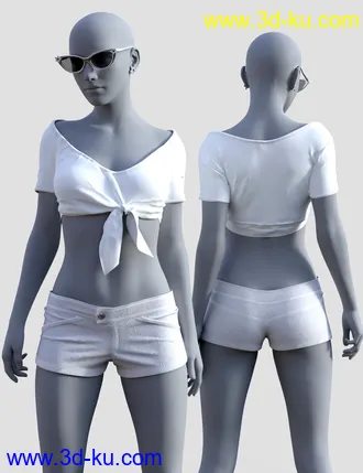 3D打印模型dForce Heidi Outfit for Genesis 8 and 8.1 Females的图片