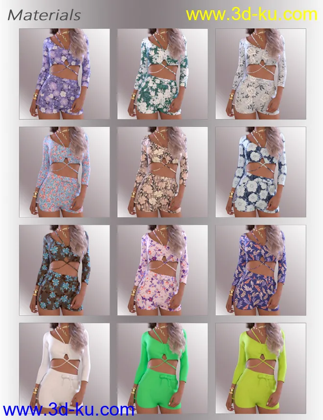 dForce Janet Homewear for Genesis 8.1 Females模型的图片4