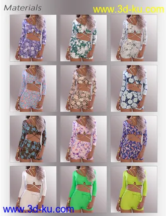 3D打印模型dForce Janet Homewear for Genesis 8.1 Females的图片