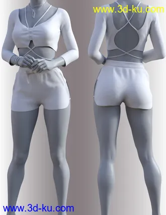 3D打印模型dForce Janet Homewear for Genesis 8.1 Females的图片
