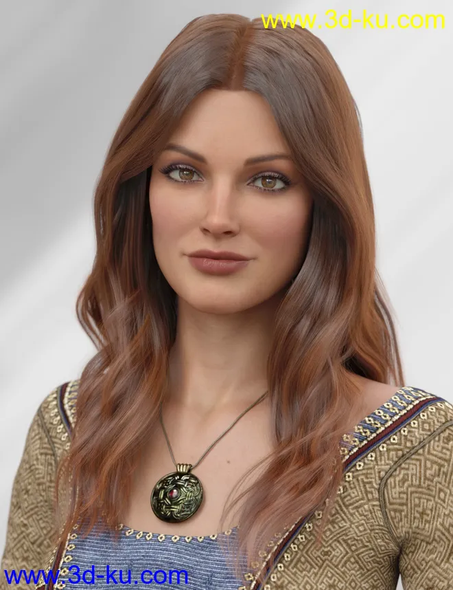 dForce Kensington Hair for Genesis 8 and 8.1 Females模型的图片1