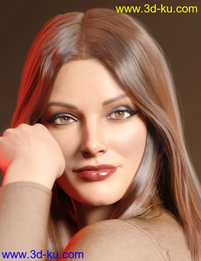 dForce Kensington Hair for Genesis 8 and 8.1 Females模型的图片10