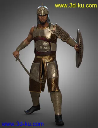 3D打印模型dForce Land Guard Outfit for Genesis 8 and 8.1 Males的图片
