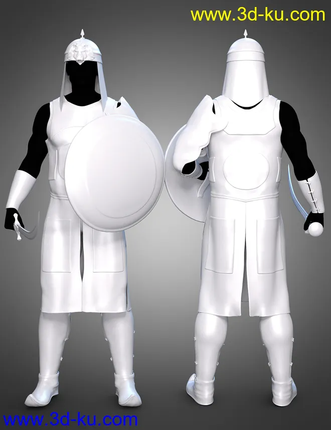 dForce Land Guard Outfit for Genesis 8 and 8.1 Males模型的图片4