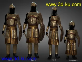 3D打印模型dForce Land Guard Outfit for Genesis 8 and 8.1 Males的图片