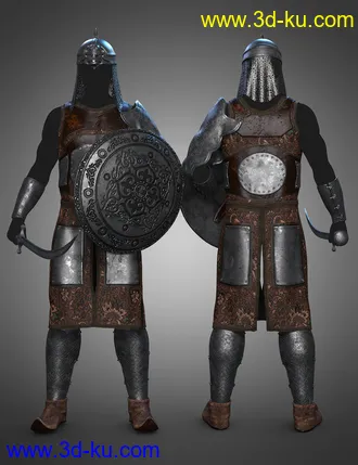 3D打印模型dForce Land Guard Outfit Textures的图片