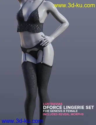 3D打印模型dForce Lingerie Set for G8F的图片