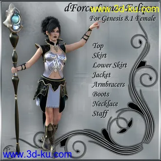 3D打印模型dForce Lunar Eclipse for Genesis 8.1 Female的图片