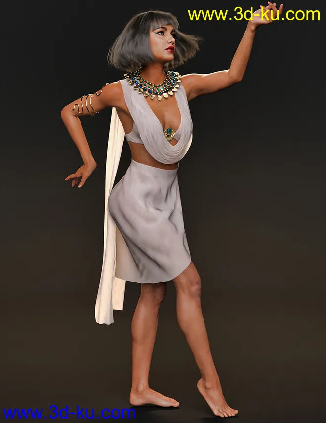 dForce Majestic Nile for Genesis 8 Females模型的图片2