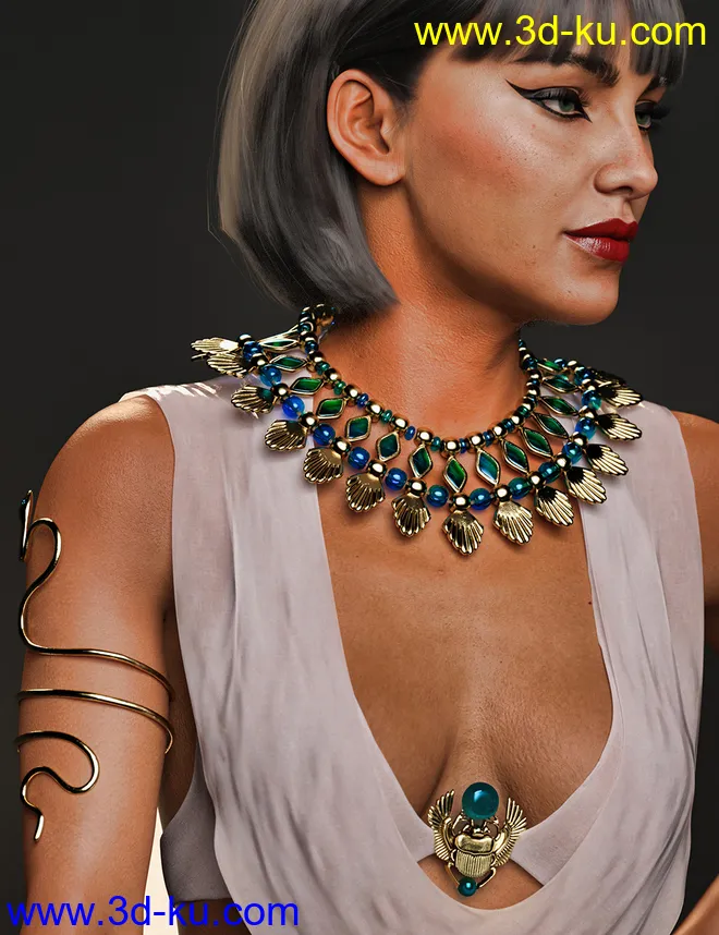 dForce Majestic Nile for Genesis 8 Females模型的图片4