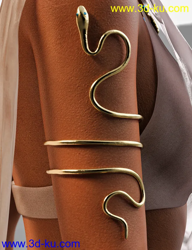 dForce Majestic Nile for Genesis 8 Females模型的图片5