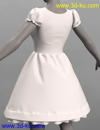 3D打印模型dForce Malka Dress for Genesis 8 and 8.1 Females的图片