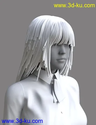 3D打印模型dForce Manami Hair for Genesis 8.1 Female的图片