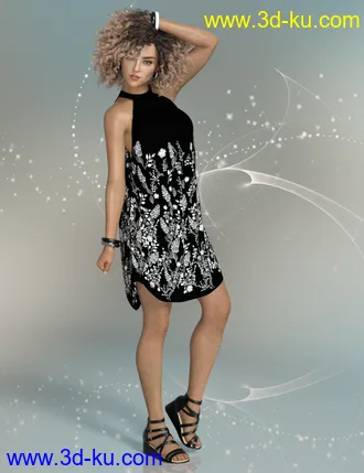 3D打印模型dForce Miami Shores Set for Gensis 8 Female(s)的图片