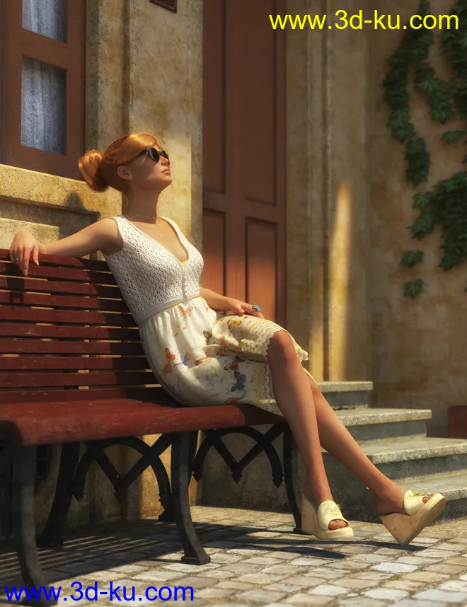 dForce Midsummer Outfit for Genesis 8 Female(s)模型的图片2