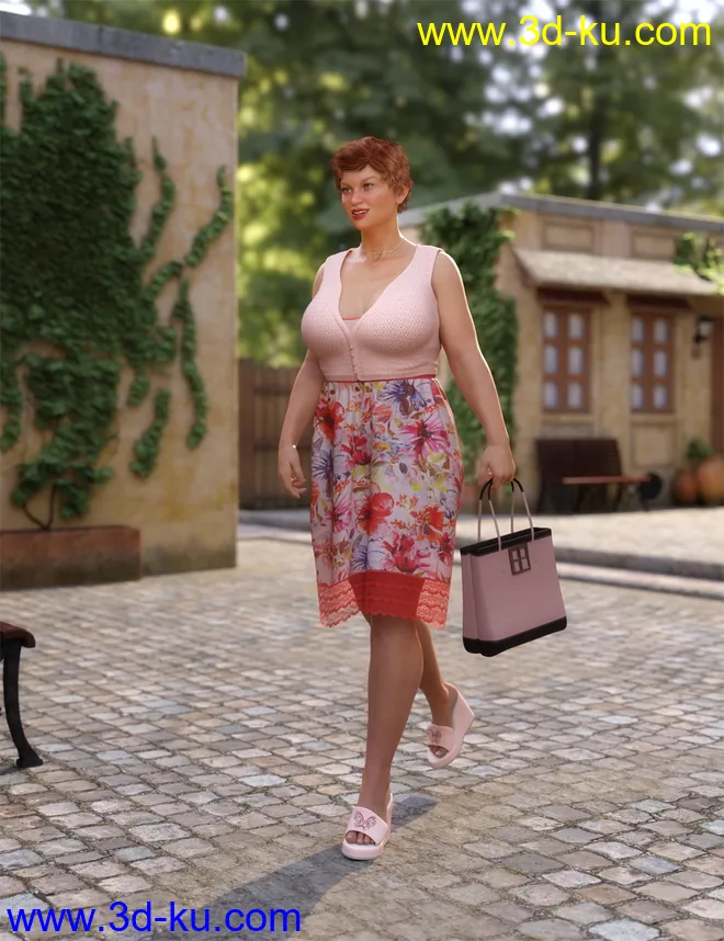 dForce Midsummer Outfit for Genesis 8 Female(s)模型的图片4