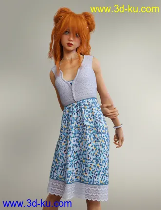 3D打印模型dForce Midsummer Outfit for Genesis 8 Female(s)的图片